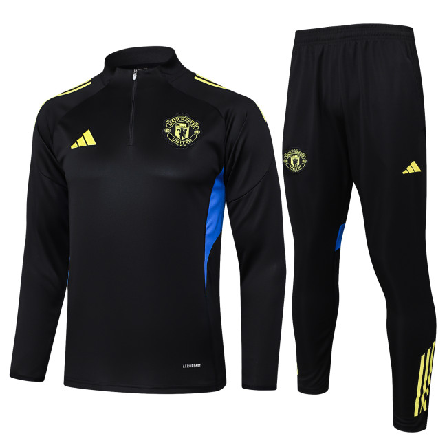 2025/26 Mens Manchester United black Half-pull Training suit  B2537