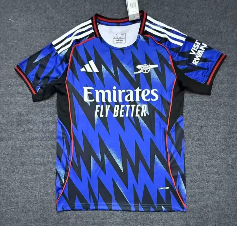 2025/26 Mens Arsenal  away blue soccer Jersey