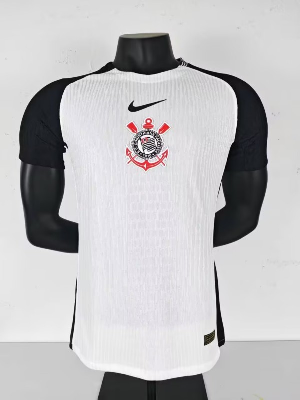2025/26 Mens Corinthians white home  soccer jersey Player version