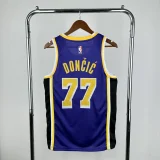 2025/26 Luka Dončić Los Angeles Lakers #77 Jordan City Edition Statement Name & Number T-Shirt