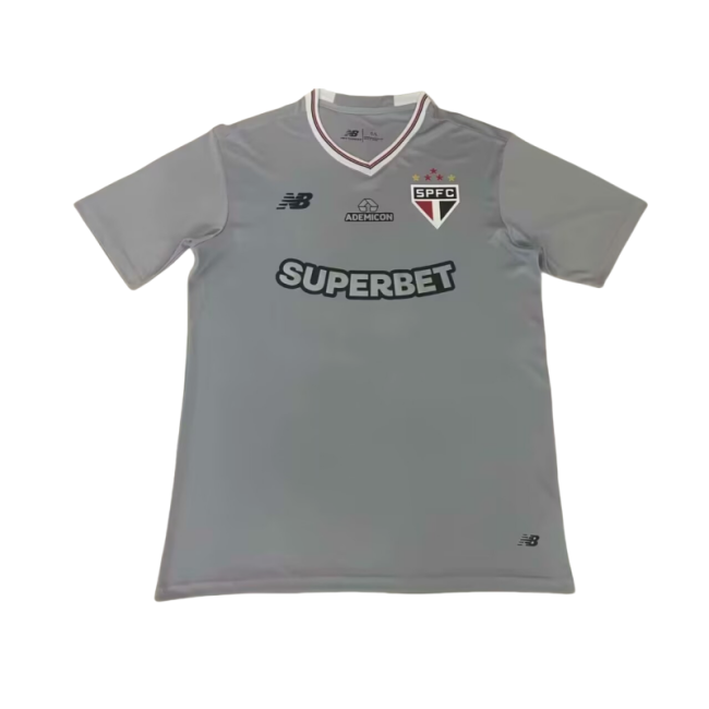 2025-26 Mens Sao Paulo Special Edition grey Soccer Jersey