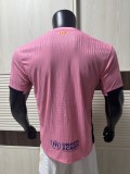 2025-26 Mens Barcelona Pink Player version soccer jersey