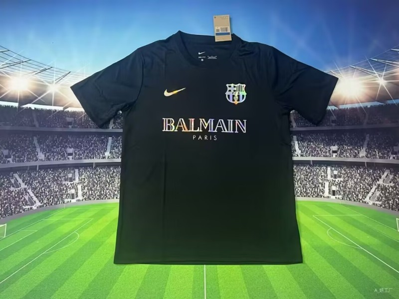 2025-26 Mens Barcelona  black  soccer Jersey