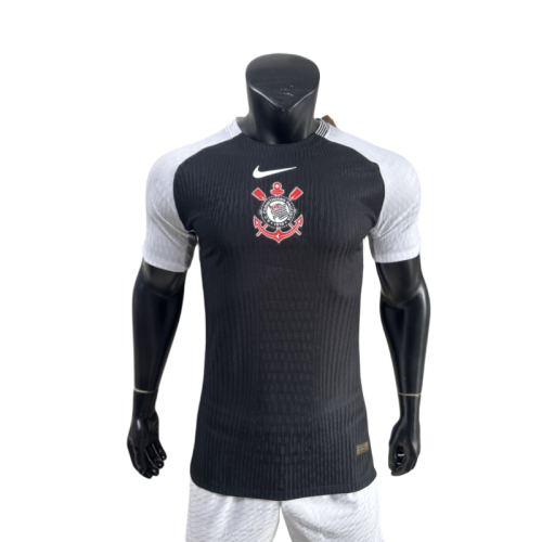 2025-26  Mens Corinthians away black  Player version soccer jersey