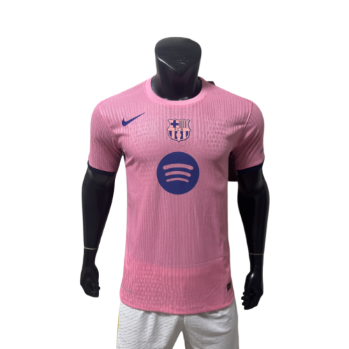2025-26 Mens Barcelona Pink Player version soccer jersey