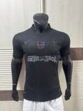 2025/26 Mens Barcelona black Player version soccer jersey
