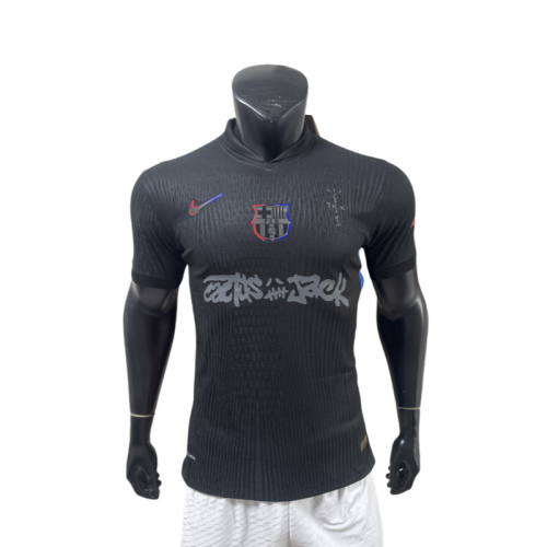 2025/26 Mens Barcelona black Player version soccer jersey