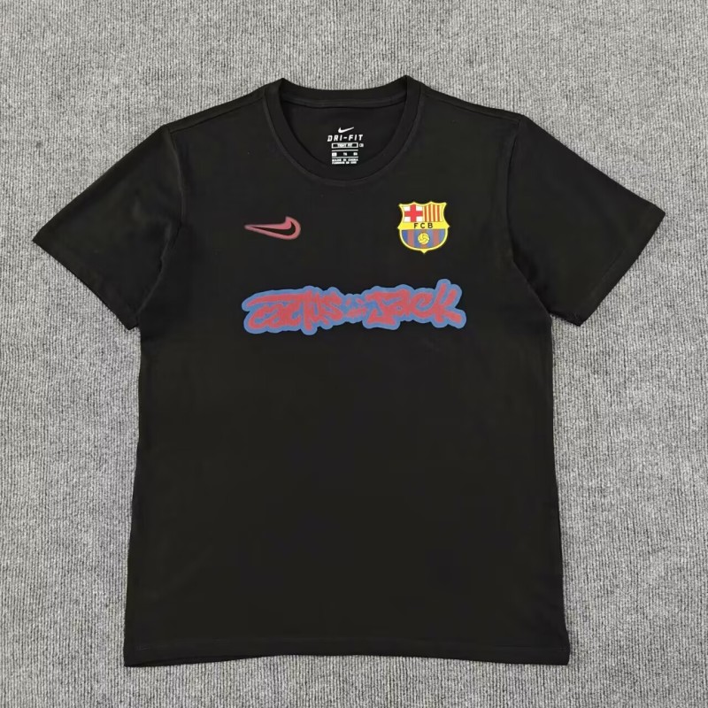 2025-26 Mens Barcelona NEW black  soccer Jersey