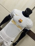 2025/26 Mens Barcelona white Player Co branded version soccer jersey