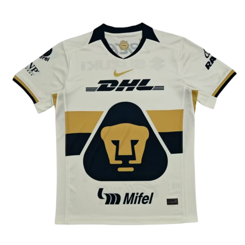 2025/26 Mens Pumas UNAM home white Soccer Jersey