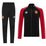 2025-26 Mens Manchester United Retro black Jacket  Training Suit