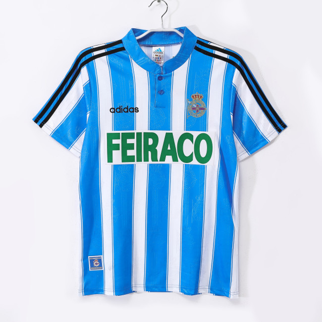 1997/98 Men‘s retro Deportivo La Coruna home Jersey
