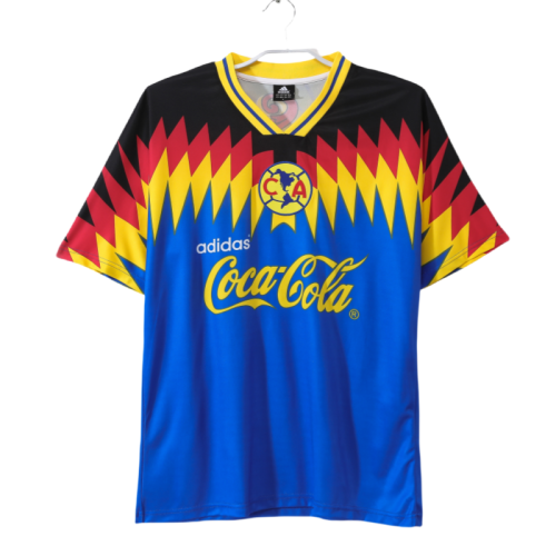 1995 Retro Club America away blue Jersey Mens