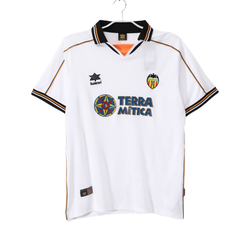 1999/00  Mens  Valencia Retro Home soccer Jersey