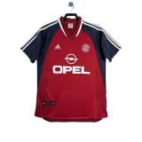 2001/02  Retro  Mens Bayern Munich  Home red  soccer jersey