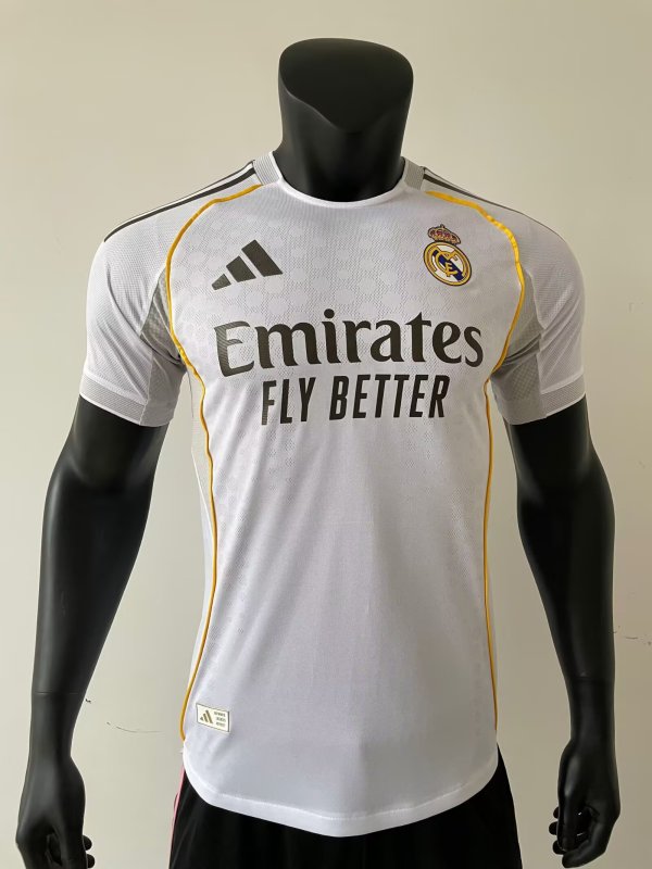 2025/26 Mens Real Madrid home Player version white