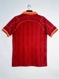 1999-00 Mens Rome red  home Retro soccer Jersey