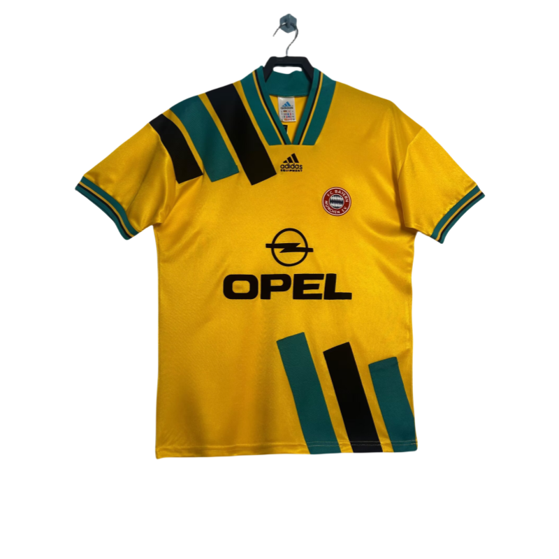 Retro Mens Bayern Munich away yellow Jersey 9395