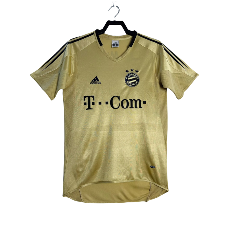 Retro Mens Bayern Munich away yellow Jersey 2003-04