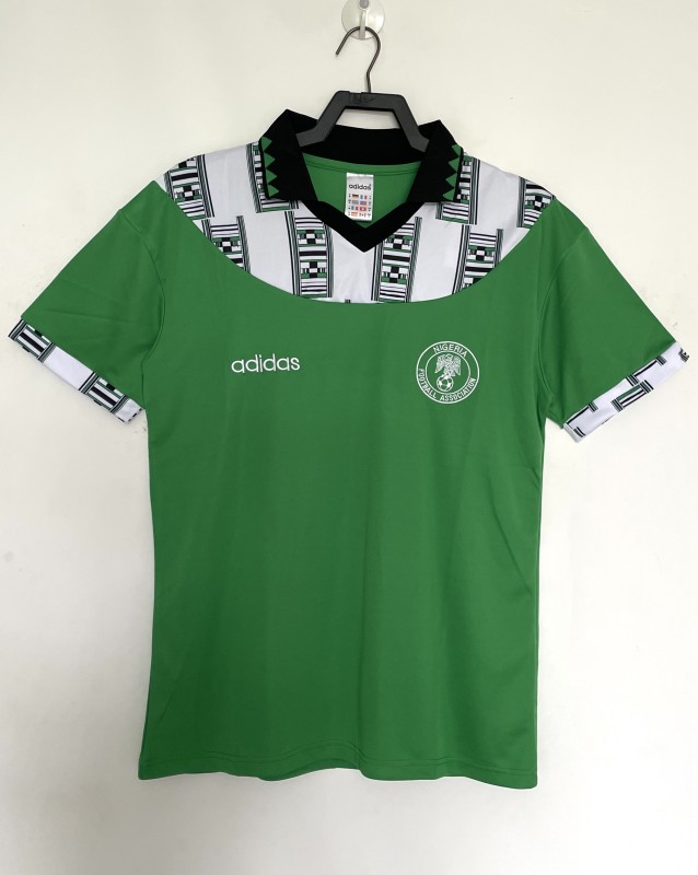 Mens Nigeria Home Retro green soccer Jersey 1994