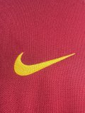 2017-18 Mens Roma Home Retro red Long Sleeve Soccer Jersey