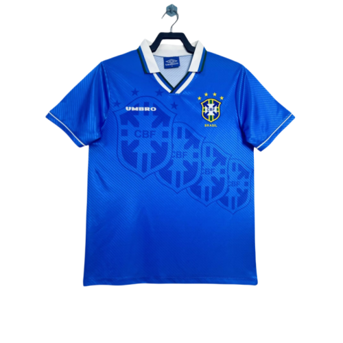 1996 Retro Brazil Away soccer Jersey Mens