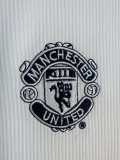 2000-01 Mens Manchester United white Away Jersey Long Sleeve