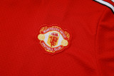 2025-26 Mens Manchester United red Retro version Short Training Suit