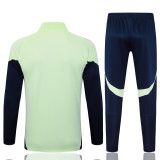 2025-26 Mens Real Madrid light green Jacket Training Suit