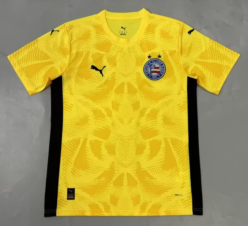 2025-26 Mens BaHia yellow GoalKeeper Soccer Jersey