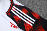 Mens Flamengo white Short Training Suit  2024/25