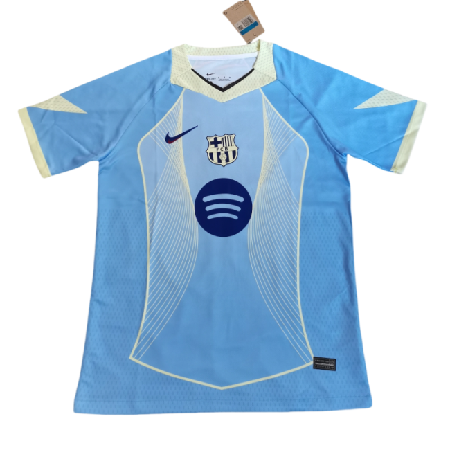 2025-26 Mens Barcelona Special Edition baby blue soccer jersey