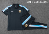 2025/26 Mens Argentina Dark gray retro version Training Short Suit    C2525#