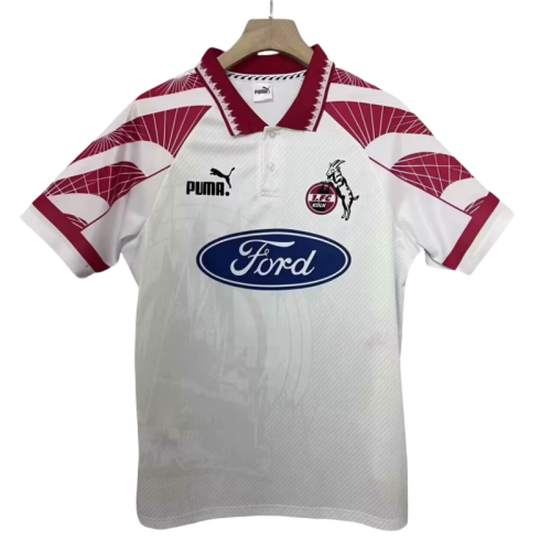 Mens FC Koln white  home  soccer jersey 1996-97