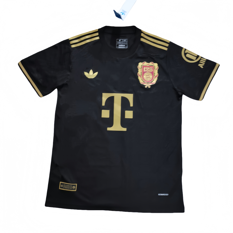 Mens Bayern Munich BLACK 125th anniversary Soccer Jersey 2025-26