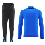 2025-26 Mens Manchester United Retro Colorful Blue Jacket  Training Suit