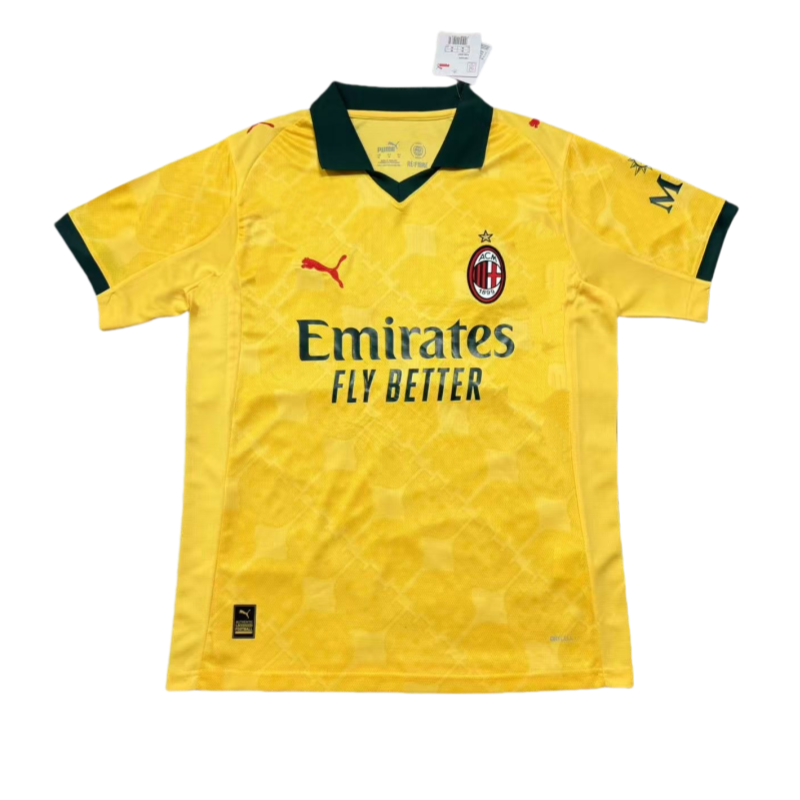 2025-26 Mens AC Milan yellow Special Edition Jersey