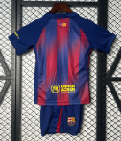 2025-26 Kids Barcelona home soccer jersey