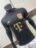 2025-26 Mens Bayern Munich BLACK 125th anniversary Player version Soccer Jersey