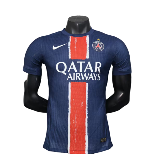 2024-25  Mens PSG  Home Player Champions League version Soccer Jersey （Have One Stars⭐)