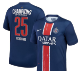 2024-25 Mens PSG Home blue Soccer Jersey （Have One Stars⭐)