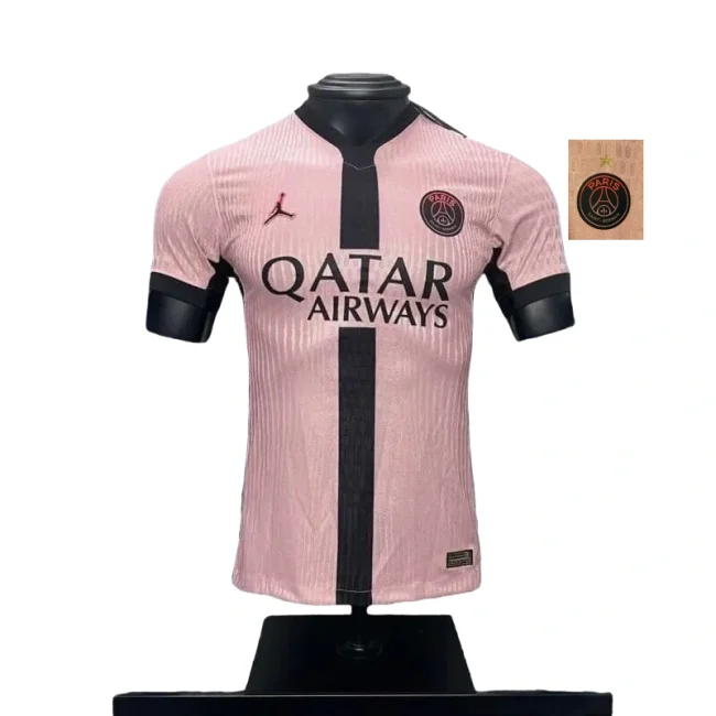 2024-25 Mens PSG  away  Champions League   Player Soccer Jersey （Have One Stars⭐)