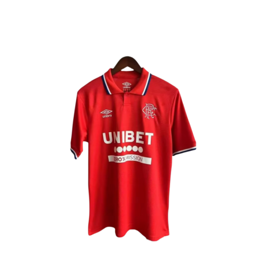 2025-26 Mens Rangers Third away red soccer Jersey