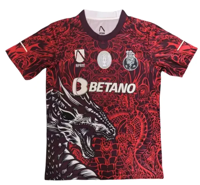 Mens Porto Special Edition Red  soccer Jersey 2526