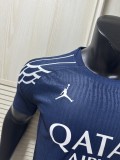 2025-26 Mens PSG Fourth away blue Player version Soccer Jersey