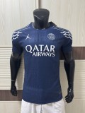 2025-26 Mens PSG Fourth away blue Player version Soccer Jersey