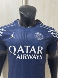 2025-26 Mens PSG Fourth away blue Player version Soccer Jersey