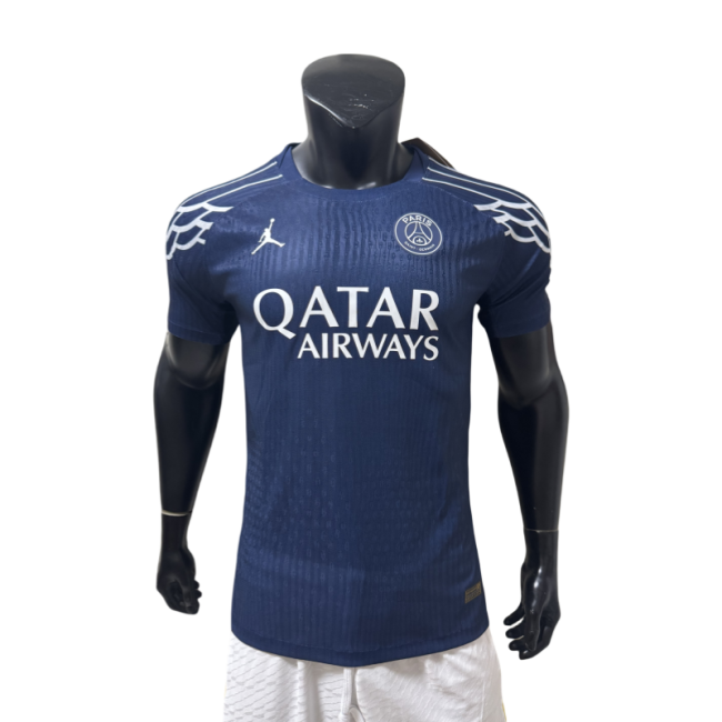 2025-26 Mens PSG Fourth away blue Player version Soccer Jersey