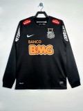 Retro Santos black Long sleeve Jersey Mens 2012/13