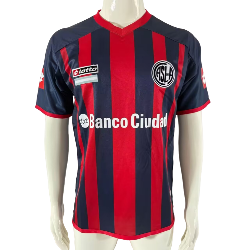 2013-14 San Lorenzo Home Retro Soccer Jersey